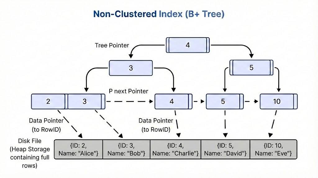 Non-Clustered Index with Direct References